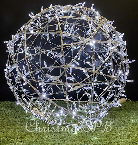 Объемная фигура cветящийся шар «Ажур» (d50см, 3D, 200LED, IP65)