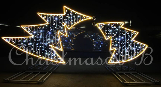 Светодиодная арка Две ели