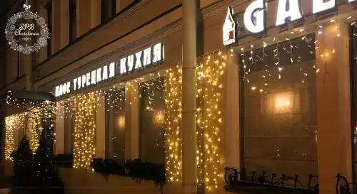 Новогоднее оформление ресторана GALATA Санкт-Петербург