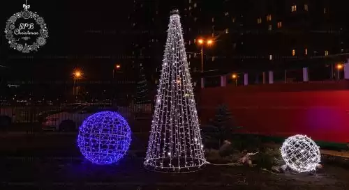 Установка светодиодных фигур