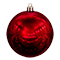 Елочный шар (1шт, d25см, глянцевый) красный