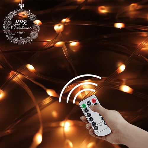 Светодиодная смарт гирлянда USB с пультом управления «Умная роса» (100LED, DMX,10м) разноцветная