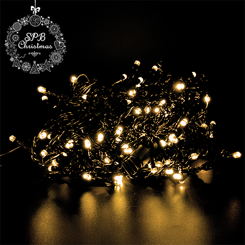 Уличная светодиодная гирлянда бахрома (120LED, 3х0,7м, IP54, черный провод) теплый белый