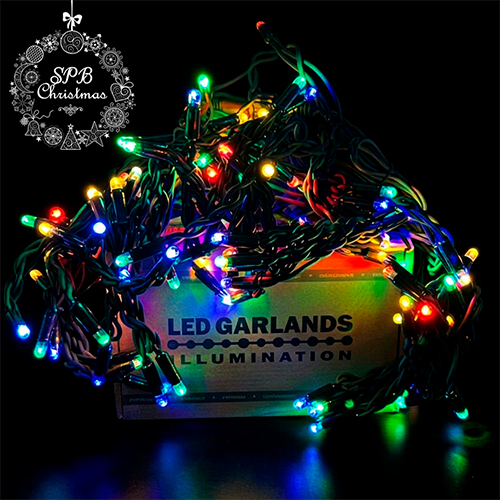 Уличная гирлянда бахрома PREMIUM (120LED, 3х0,6м, IP67, черный провод каучук) RGB