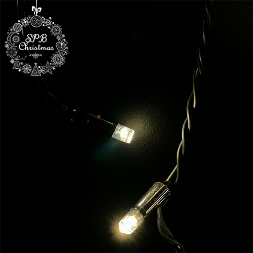 Уличная светодиодная гирлянда бахрома (100LED, 2х0,5м, IP65, черный провод каучук, вспышки) теплый белый-вспышки белый