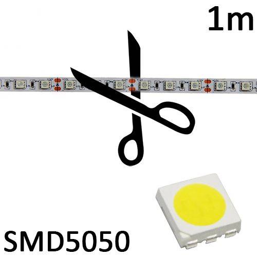 Уличная светодиодная лента SMD5050 нарезка (60LED на 1м, 1м, IP68)