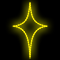 Фигура из дюралайта «Ромбик» (50х70см, IP65, уличная) желтый