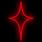 Фигура из дюралайта «Ромбик» (50х70см, IP65, уличная) красный