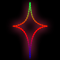 Фигура из дюралайта «Ромбик» (50х70см, IP65, уличная) RGB