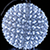Светодиодная фигура «Шар с цветами сакуры» (12см, 50LED) белый