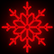 Фигура из дюралайта «Снежинка» (75х75см, IP65, уличная) красный