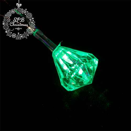 Светодиодная гирлянда с насадками «Кристаллы» (28LED, 3м) разноцветная
