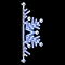 Светодиодная консоль «Снежинка с шариками» (80х200см, статика, IP68, уличная) белый