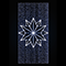 Светодиодная консоль «Многогранная звезда» (120х200см, статика, IP68, уличная) белый