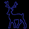 Фигура из дюралайта «Северный олень» (100х120см, IP65, уличная) синий