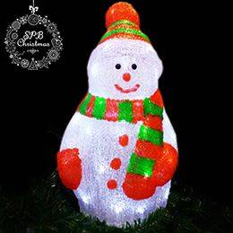 Светодиодная акриловая фигура «Снеговик» (50см, уличная) 