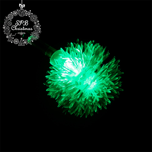 Светодиодная гирлянда с насадками «Пушистые снежинки» (100LED, 8м) разноцветная