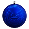 Елочный шар (1шт, d10см, глянцевые) синий