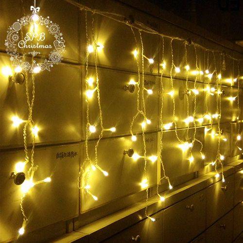 Уличная светодиодная гирлянда бахрома (80LED, 2х0,48м, pro, силиконовый провод) белый