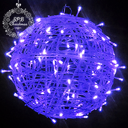 Объемная световая фигура «Плетеный шар» (d30см, 100LED, 3D)