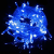 Уличная светодиодная гирлянда бахрома (100LED, 2х0,5м, IP65, черный провод каучук) синий