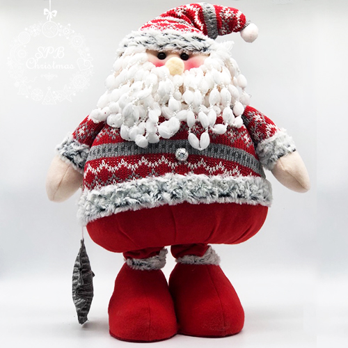 Новогодняя игрушка «Дед Мороз» с телескопическими ногами (55-110см)