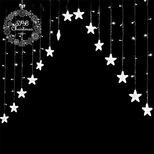 Светодиодная гирлянда арка «Звезды» (138LED, 16 фигурок, 3х1,2м) белый
