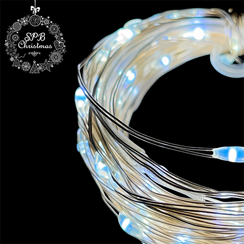 Светодиодная гирлянда нить «Роса» от USB (100LED, 10м) белый
