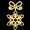 Светодиодная консоль «Снежинка с узором» (180х110см, статика, IP68, уличная) теплый белый