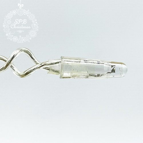 Уличная светодиодная гирлянда бахрома (100LED, 3х0,6м, IP65, прозрачный провод) белый