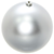 Елочный шар (1шт, d10см, матовые) серебряный