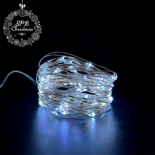 Светодиодная гирлянда «Роса» от сети (100LED,10м) белый