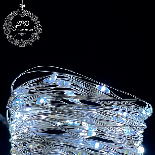 Светодиодная гирлянда «Роса» от сети (100LED,10м) белый
