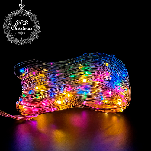 Светодиодная гирлянда «Роса» от сети (200LED,20м) разноцветная