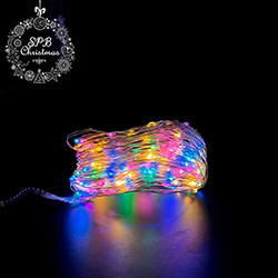 Светодиодная гирлянда «Роса» от сети (200LED,20м) разноцветная