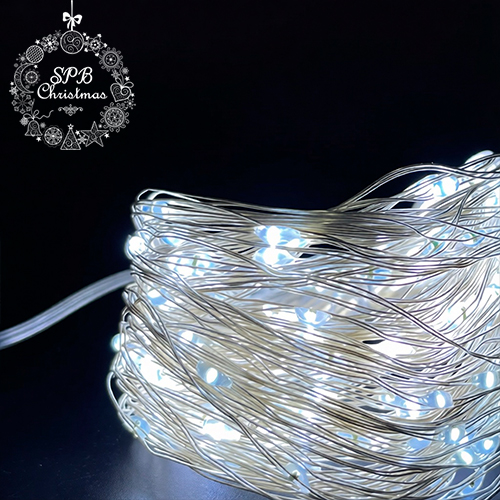 Светодиодная гирлянда «Роса» от сети (200LED,20м) белый