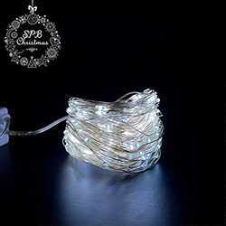 Светодиодная гирлянда «Роса» от сети (200LED,20м) белый