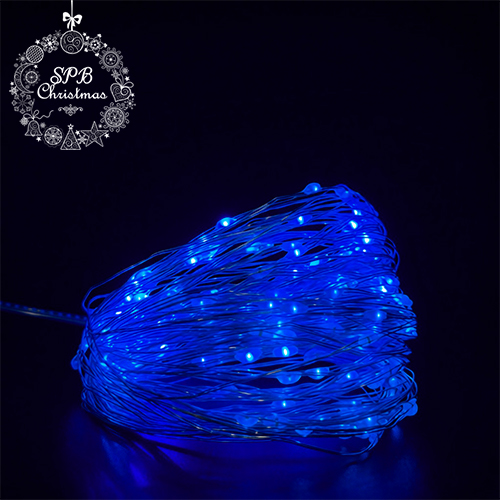 Светодиодная гирлянда «Роса» от сети (200LED,20м) синий