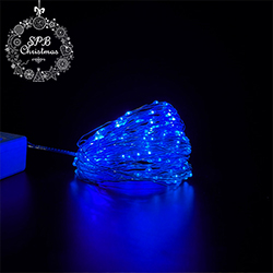 Светодиодная гирлянда «Роса» от сети (200LED,20м) синий