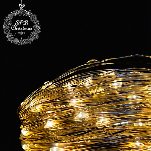 Светодиодная гирлянда «Роса» от сети (200LED,20м) теплый белый