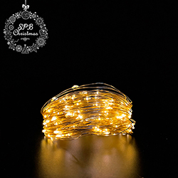 Светодиодная гирлянда «Роса» от сети (200LED,20м) теплый белый