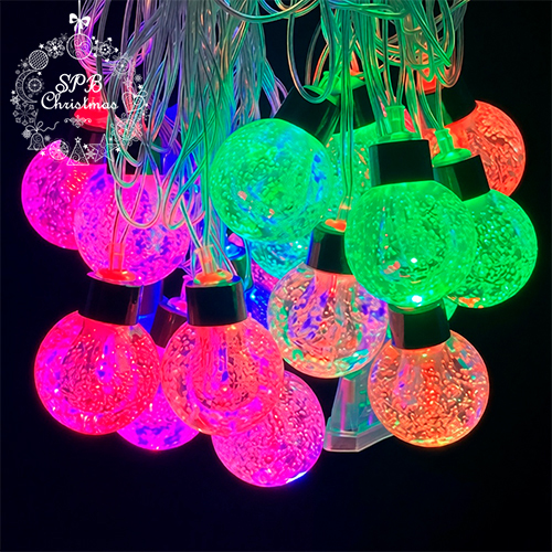 Гирлянда с насадками «Большие Лампочки» (20LED, 5м, d3,5см) разноцветная