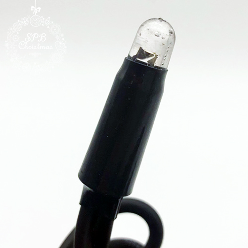 Уличная светодиодная гирлянда нить (100LED, 10м, IP65, черный провод каучук) синий