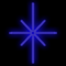 Фигура из дюралайта «Полярная звезда» (70х100см, IP65, уличная) синий