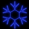 Фигура из дюралайта «Снежинка №1» (100х110см, IP65, уличная) синий
