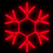Фигура из дюралайта «Снежинка №1» (100х110см, IP65, уличная) красный