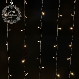 Светодиодная гирлянда занавес HOME PRO (64LED, 1х1м) теплый белый