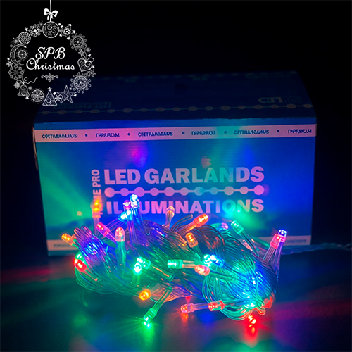 Светодиодная гирлянда нить HOME PRO (50LED, 6м) разноцветная