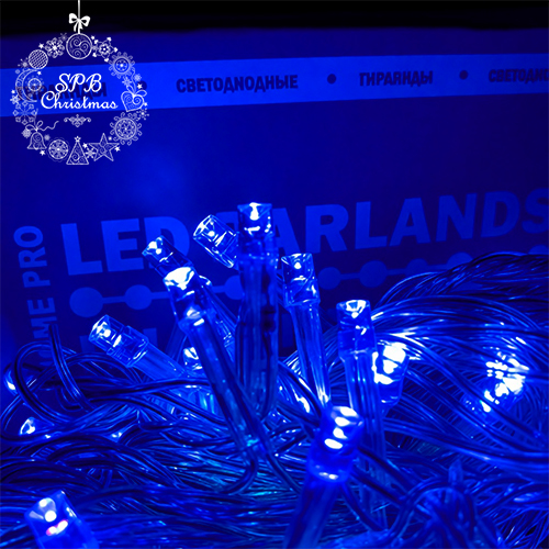 Светодиодная гирлянда нить HOME PRO (50LED, 6м) синий