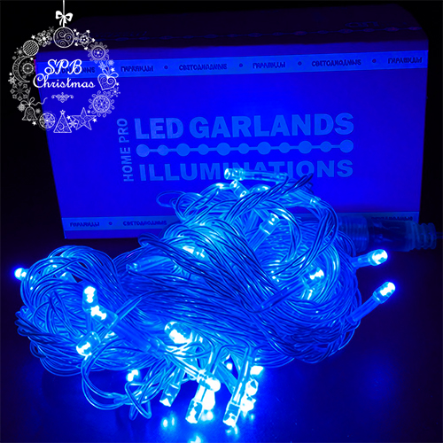 Светодиодная гирлянда нить HOME PRO (50LED, 6м) синий
